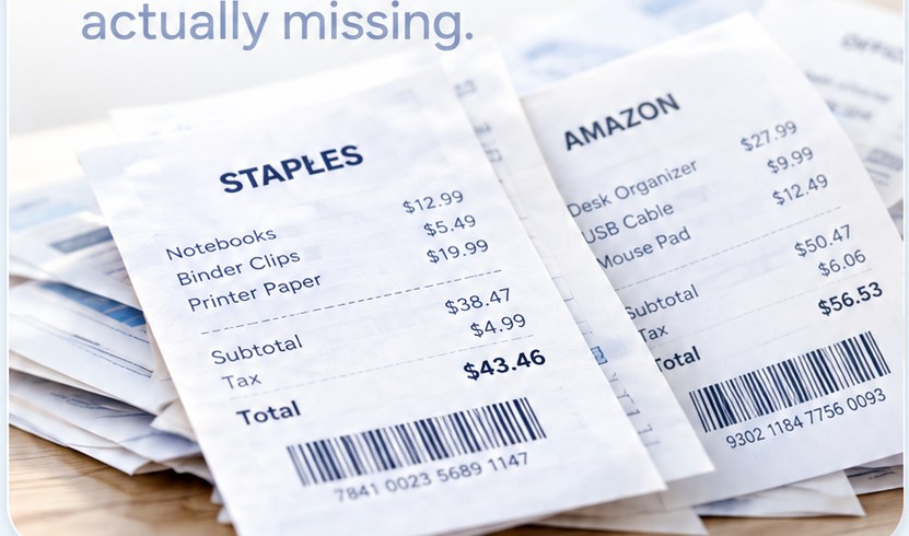 Paper receipts